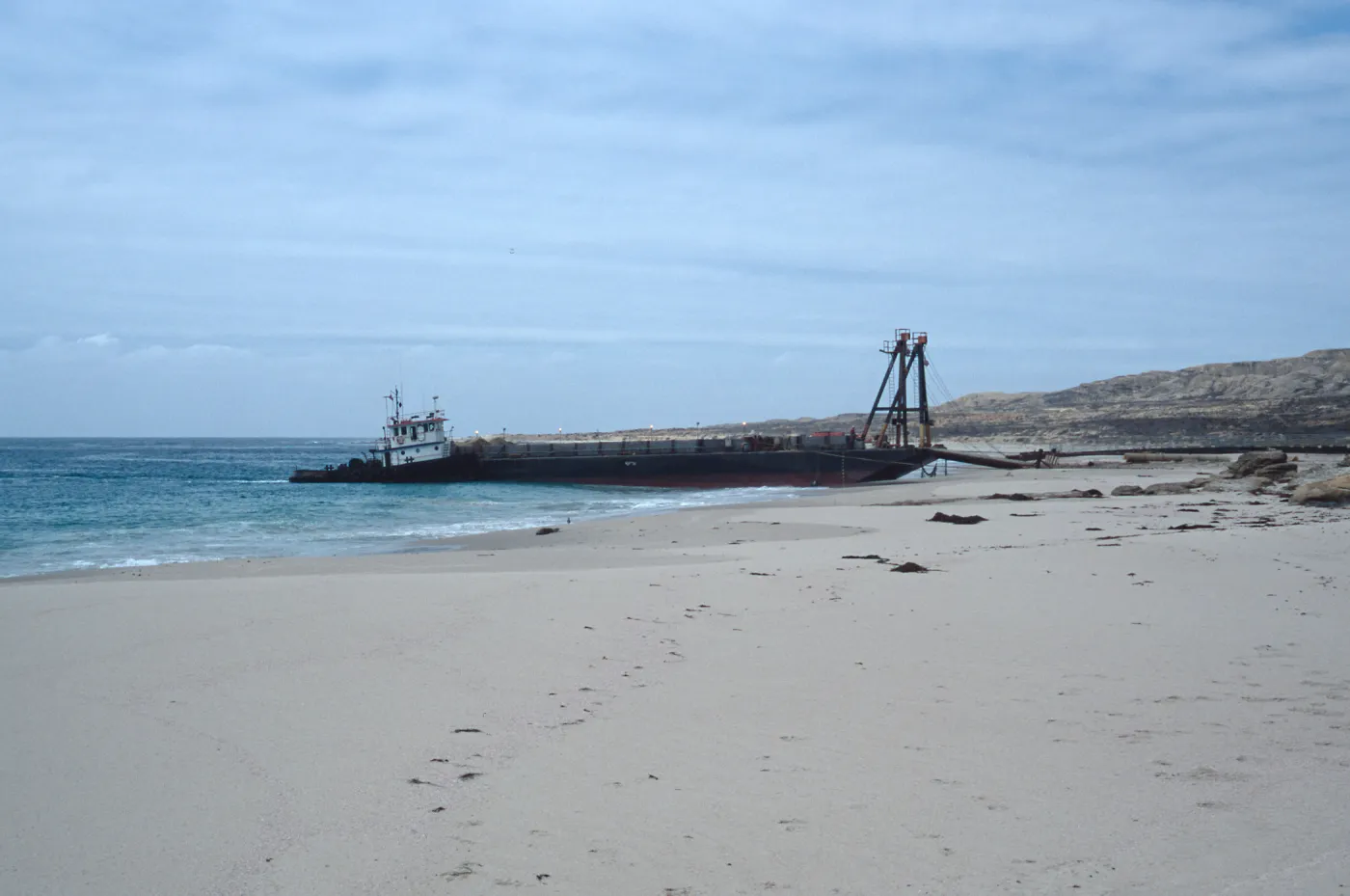 Metric Company barge, Daytona Beach, San Nicolas Island