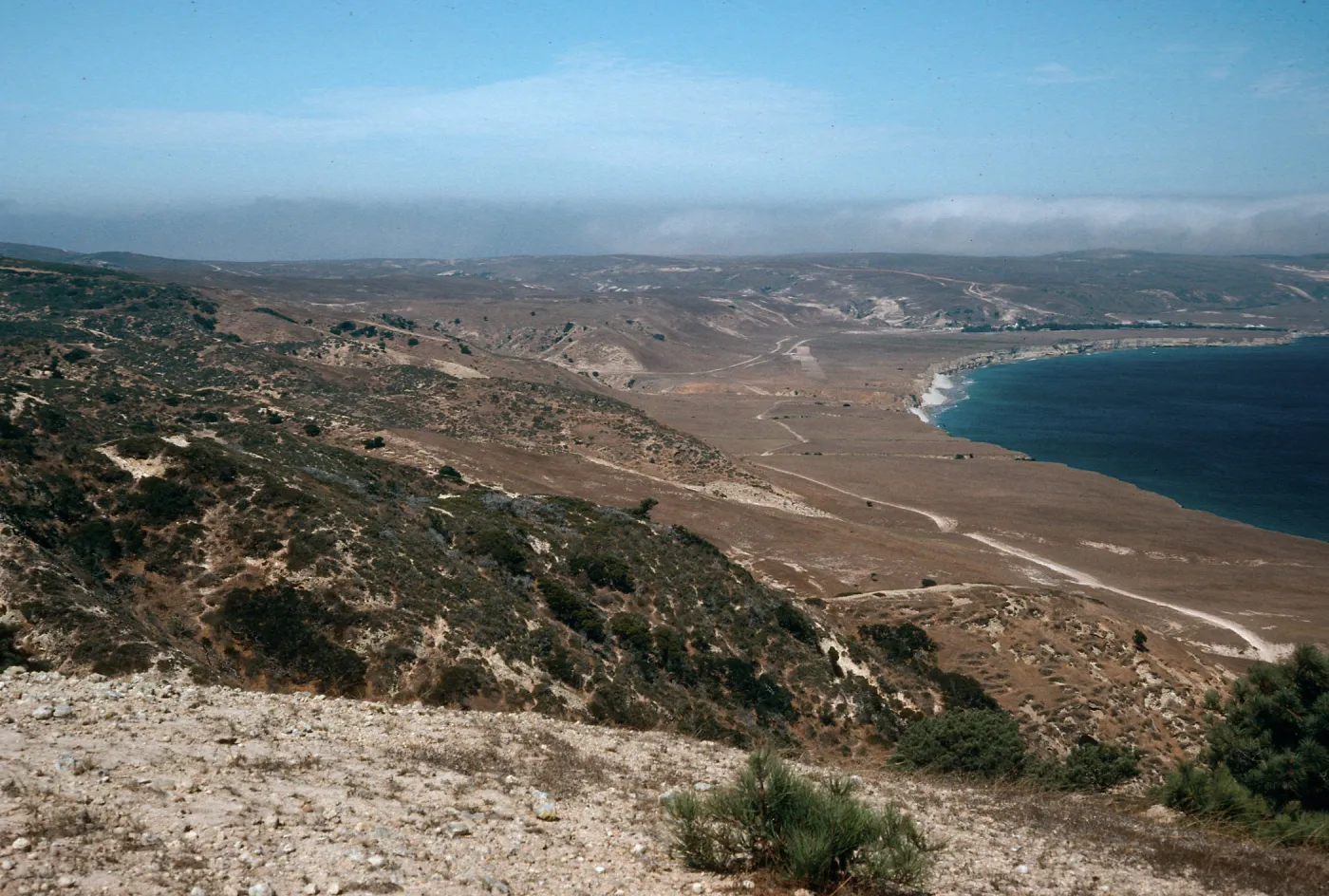 Beechers Bay from West end of Torrey Pines, Santa Rosa Island