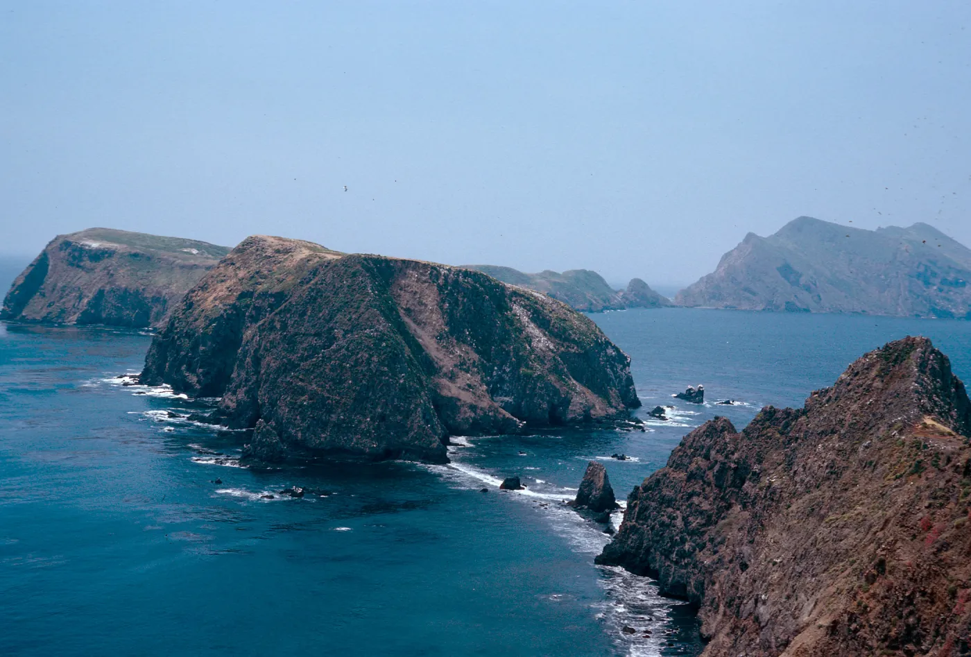 looking West from West end of East Anacapa Island