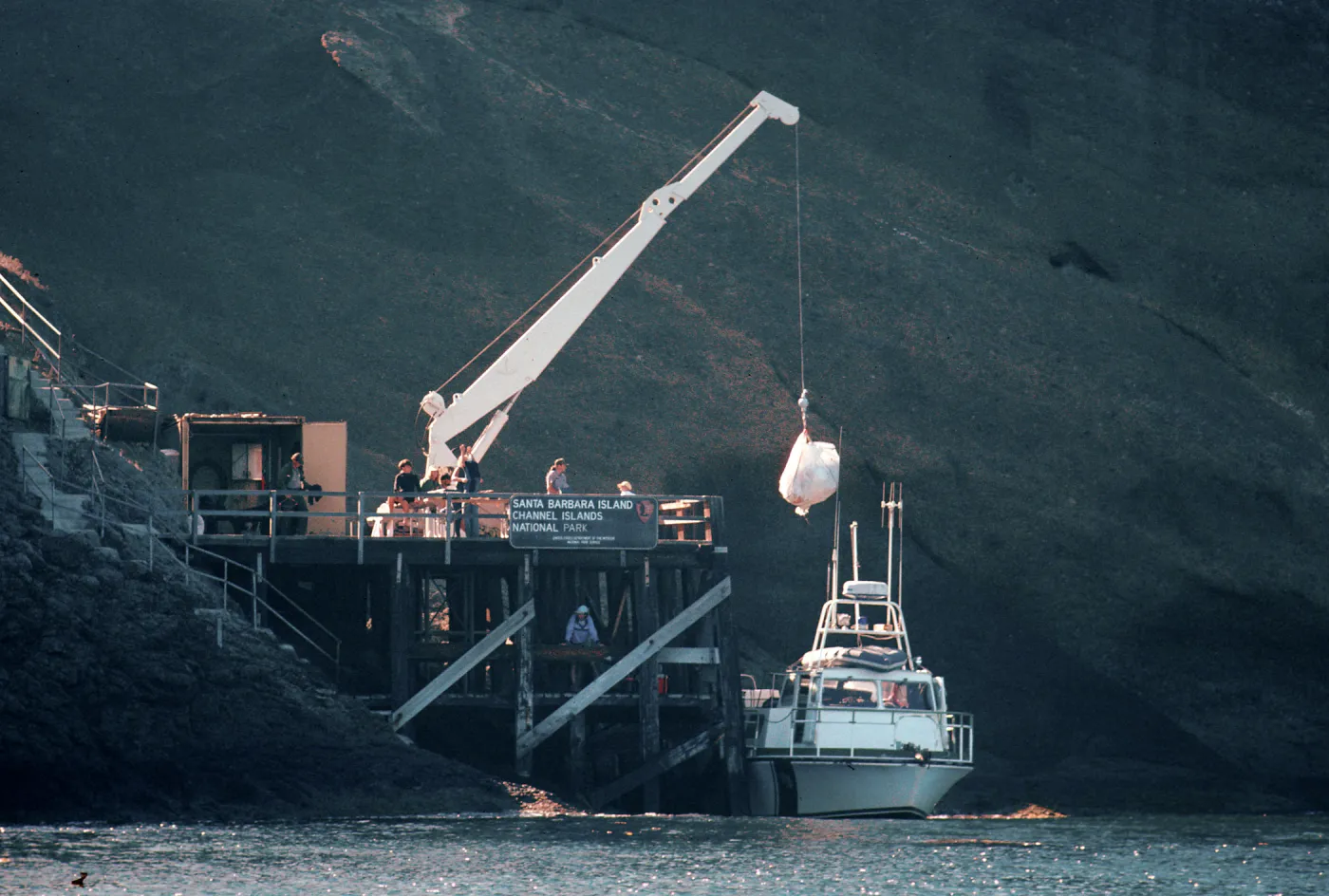 landing, Santa Barbara Island
