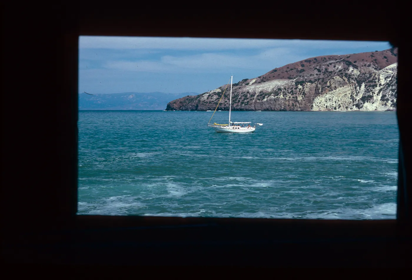 view from fishing shack, China Harbor, Santa Cruz Island