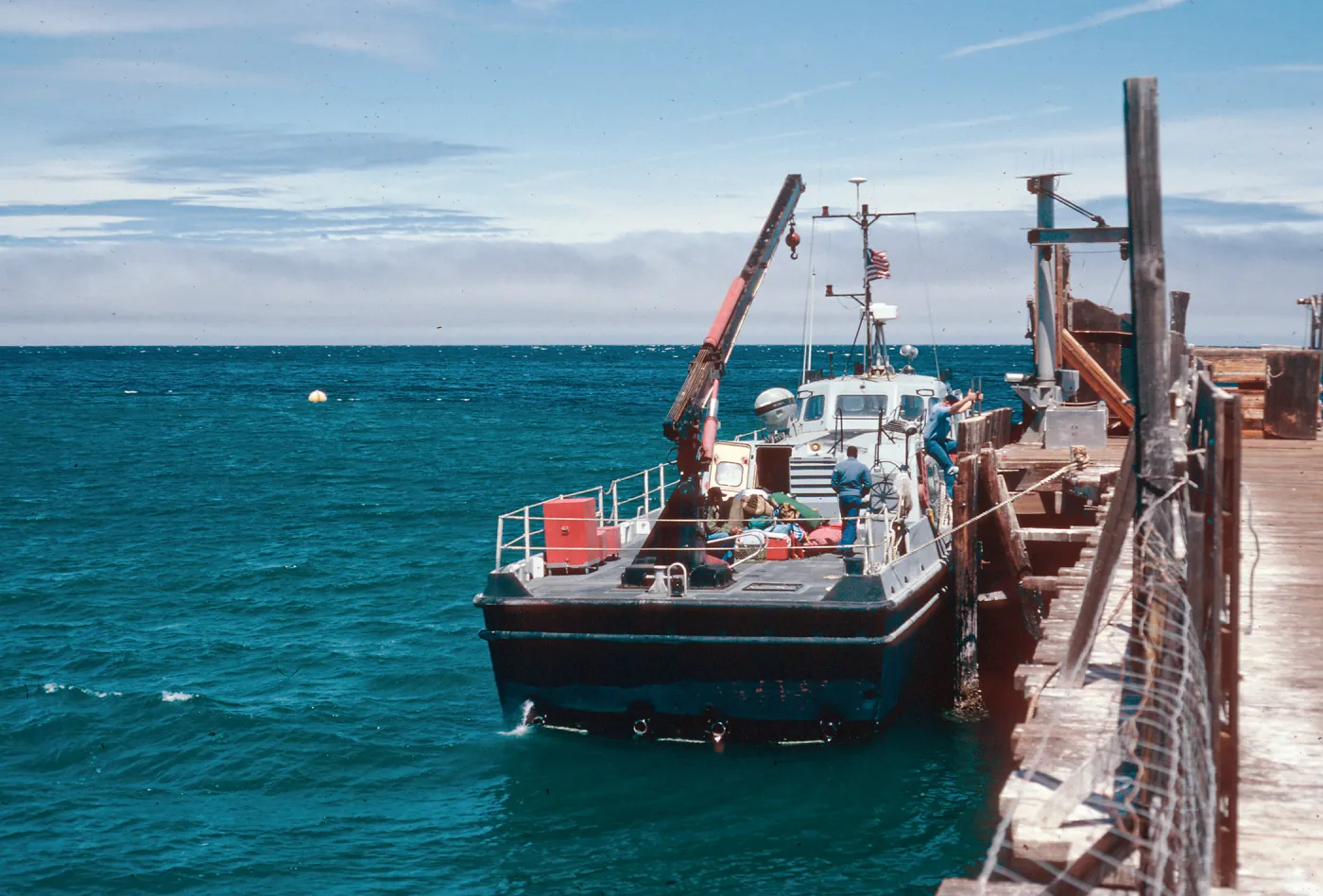 navy boat, Prisoners Harbor, Santa Cruz Island