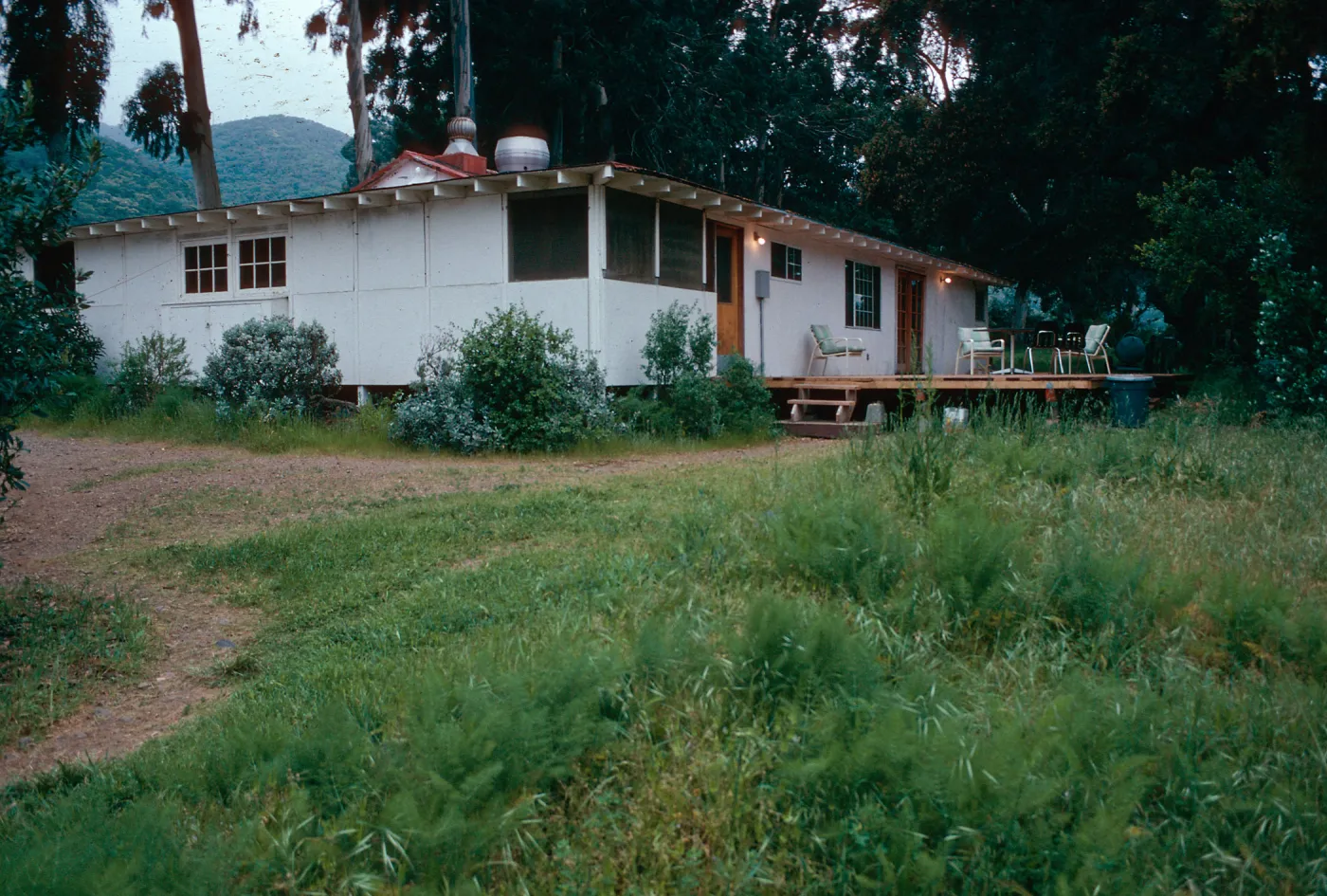 back of field station, Santa Cruz Island