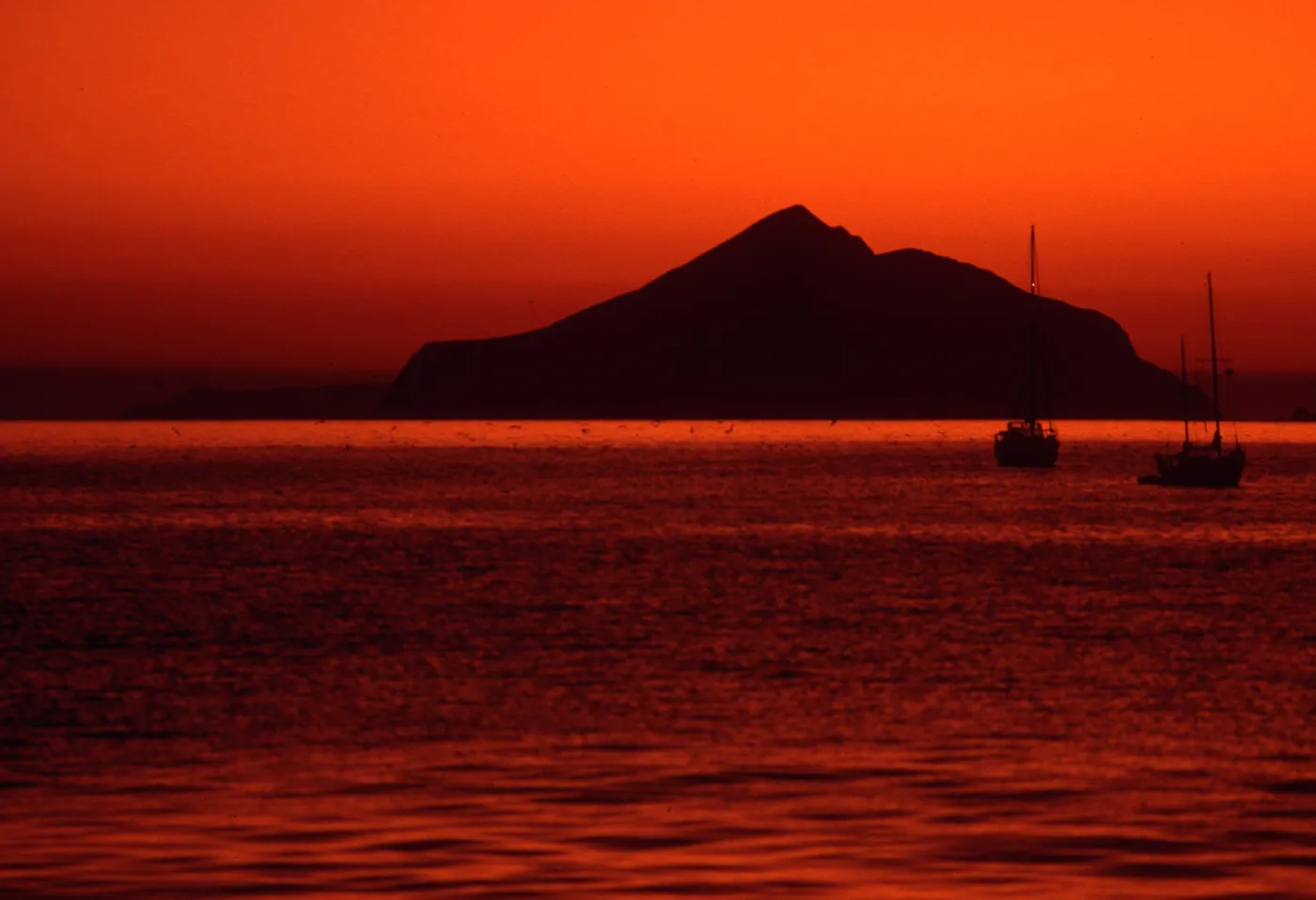 sunrise over Anacapa Island from Smugglers Beach, Santa Cruz Island