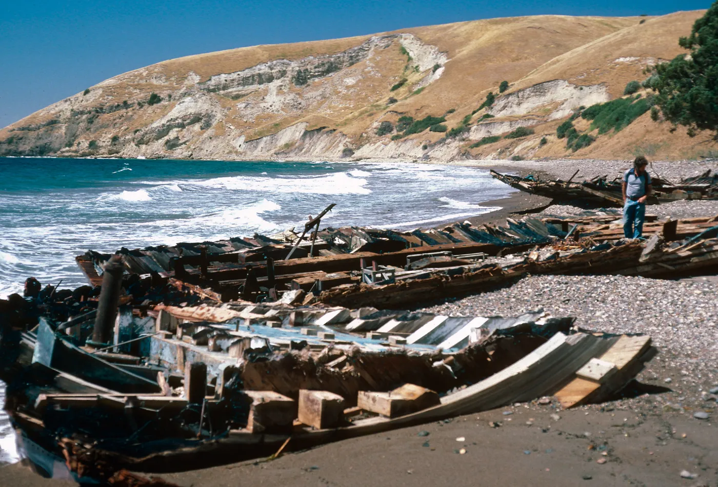 wreck at Smugglers Cove, Santa Cruz Island