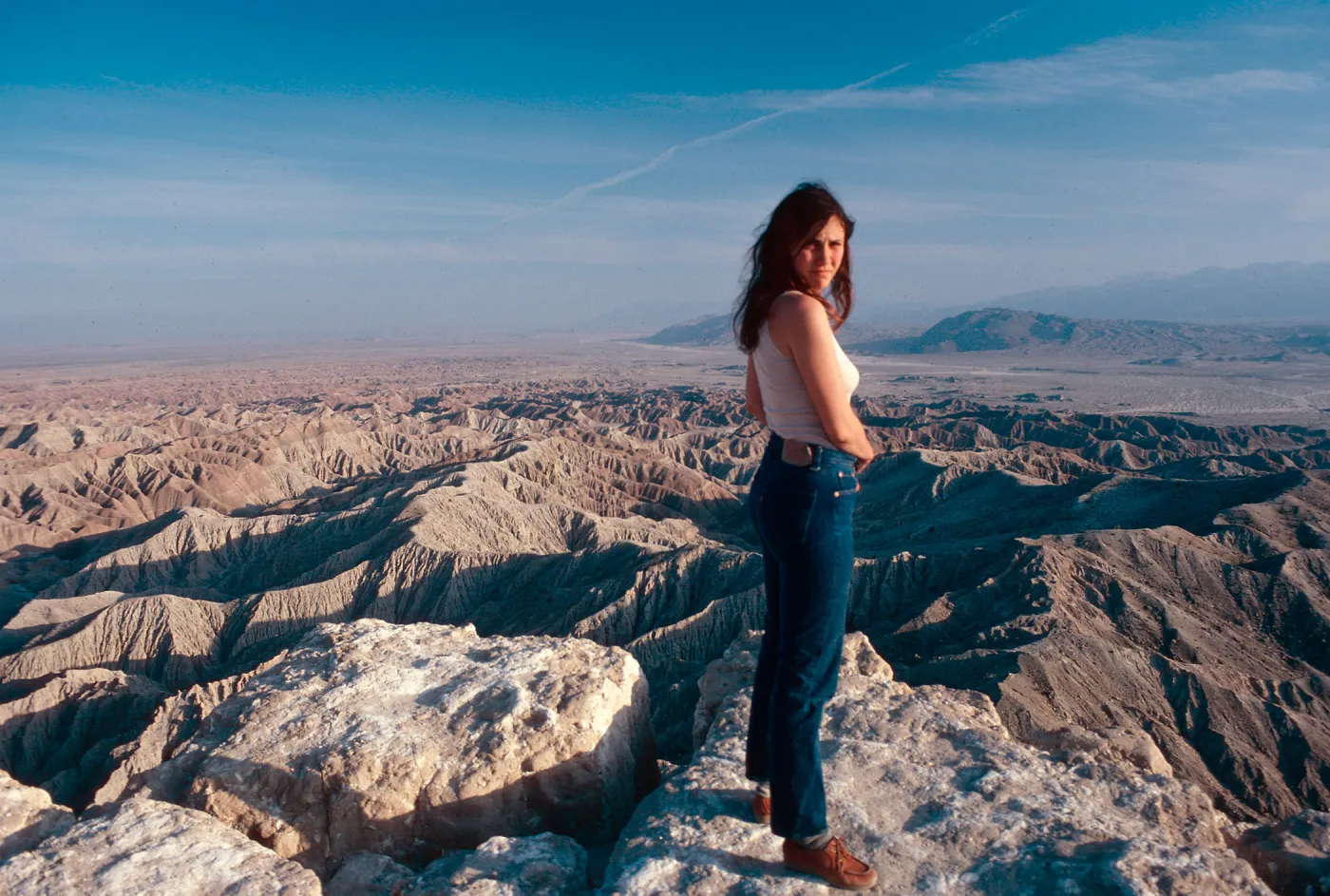 Mary Carroll at Fonts Point, Anza Borrego State Park, San Diego County