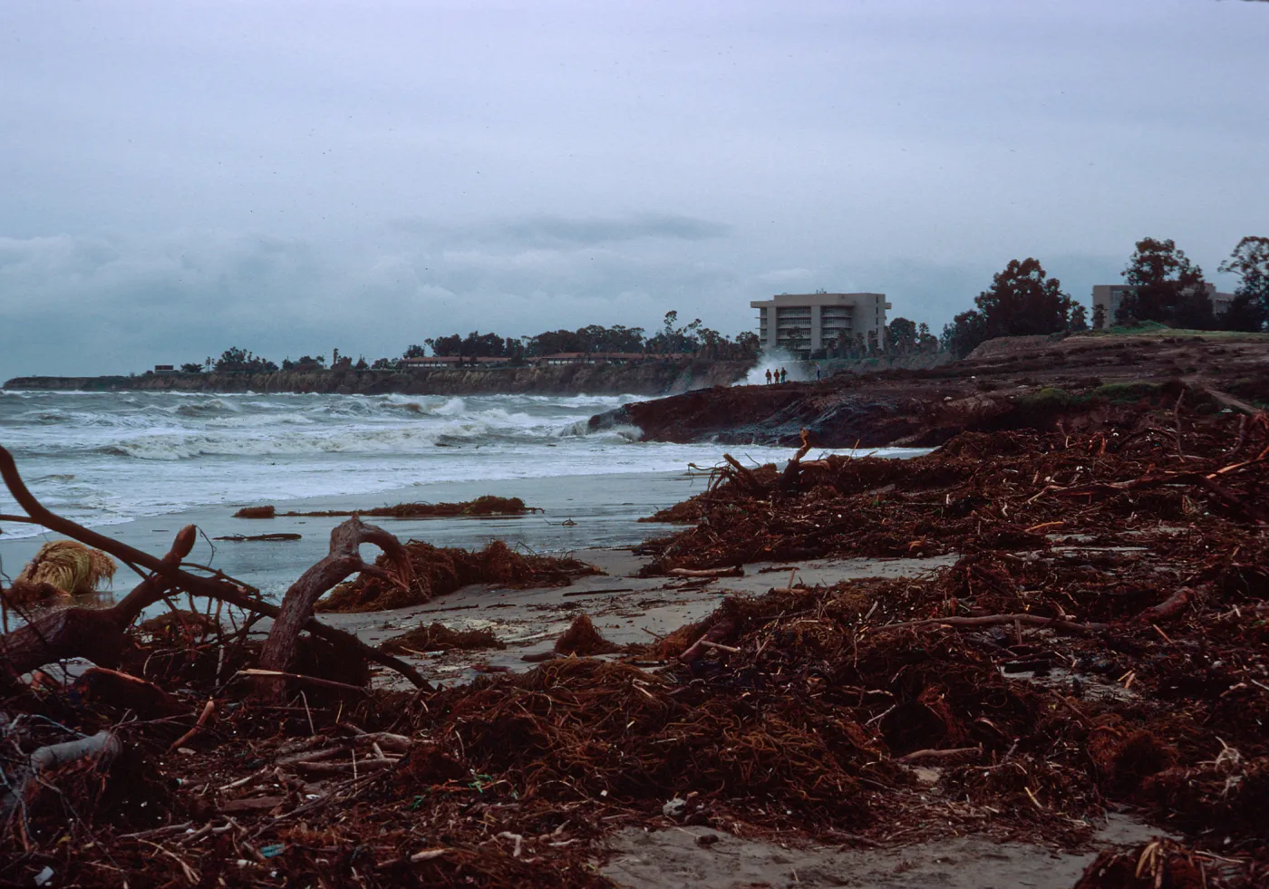 big storm, Goleta Beach, Santa Barbara County