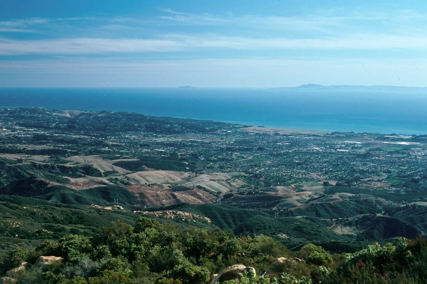 view of Santa Barbara, from West Camino Cielo