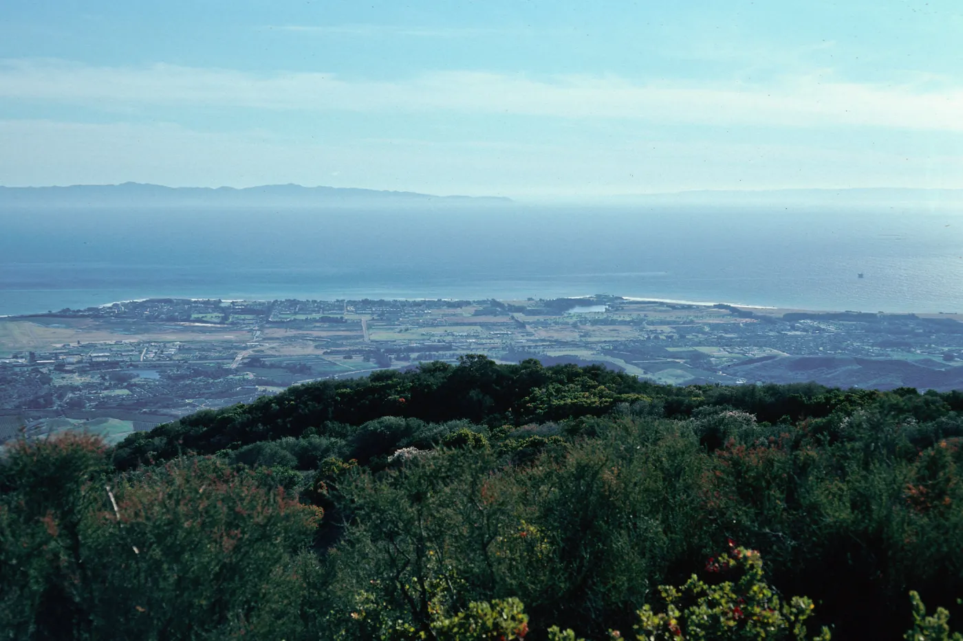 view of Santa Barbara, from West Camino Cielo