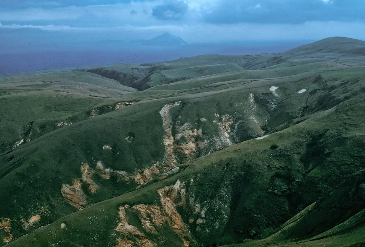 Scorpion Canyon, view of Anacapa Island, Santa Cruz Island