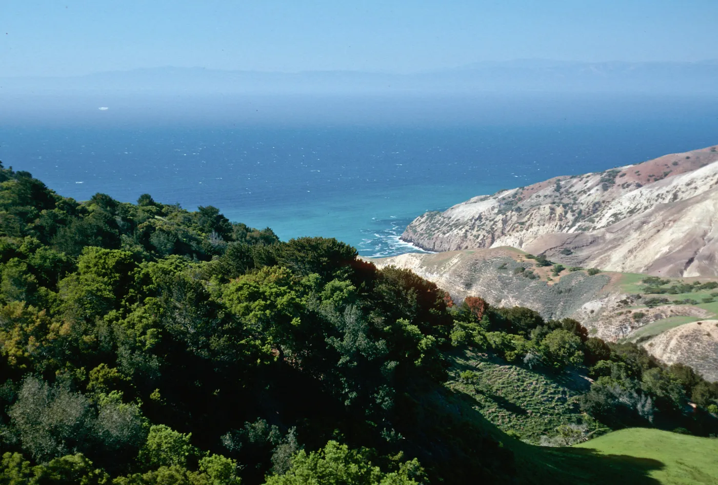 view of East end of China Harbor, Santa Cruz Island