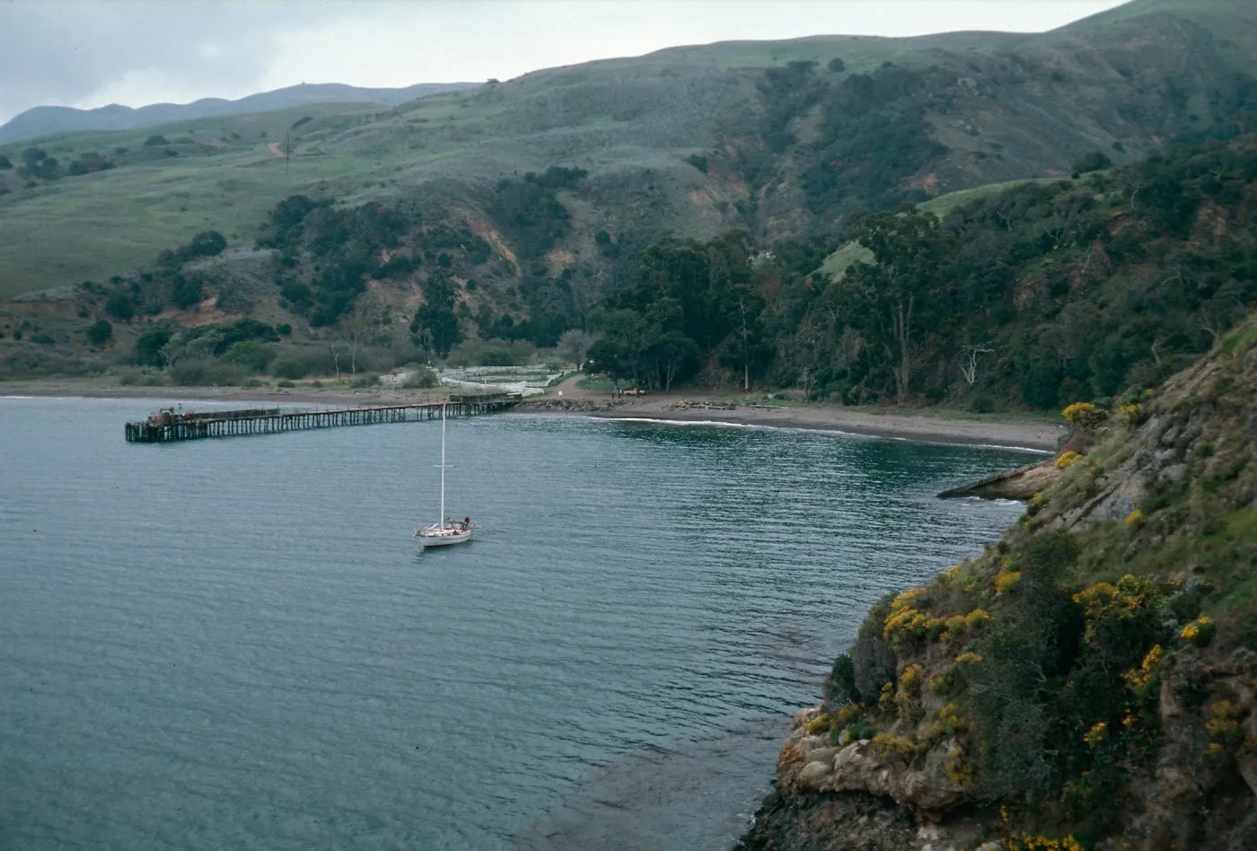 view of Prisoners Harbor, Santa Cruz Island