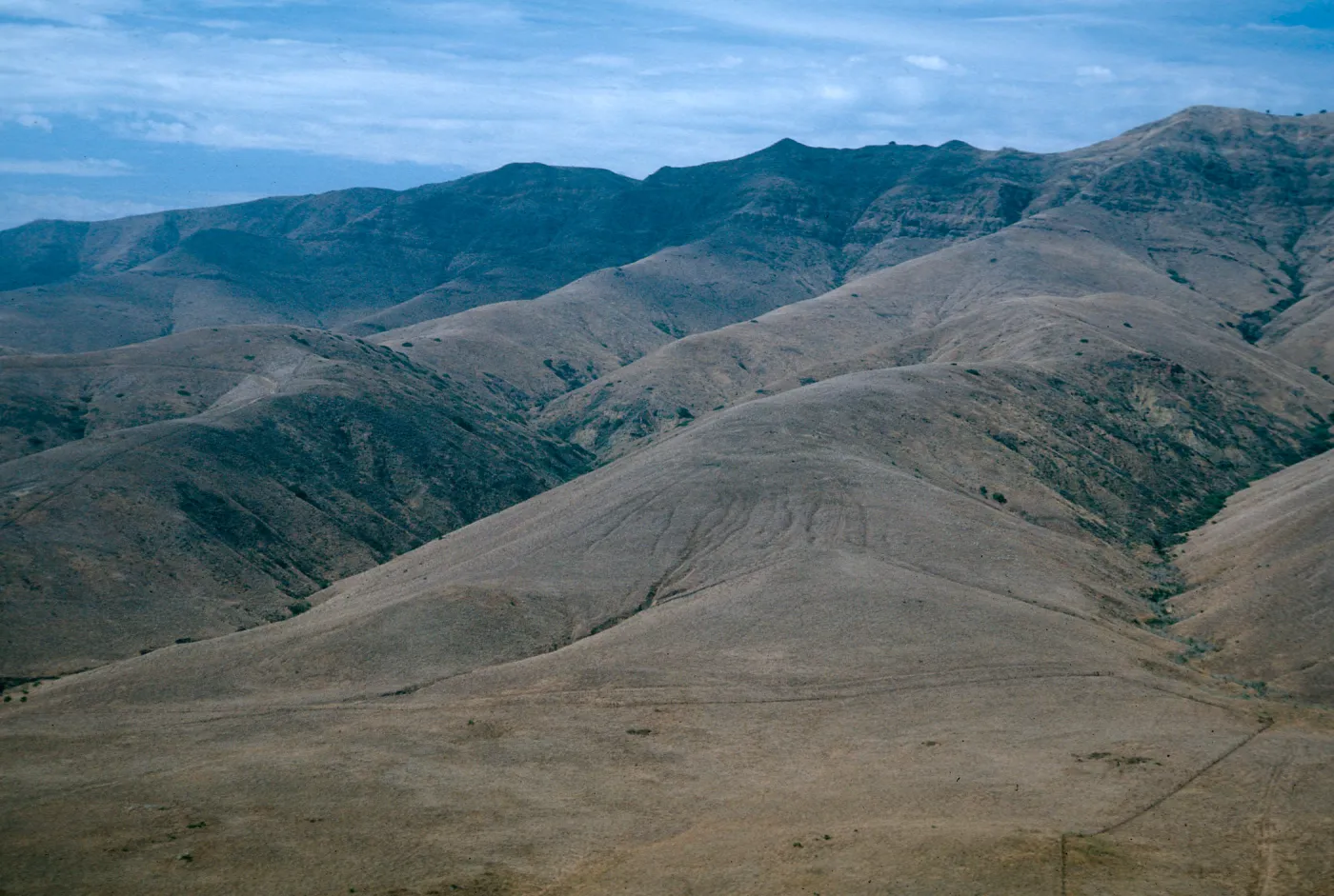 North ridge from Christy barn, Santa Cruz Island