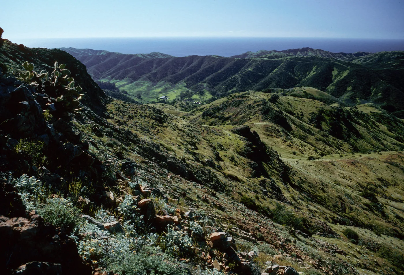 Stanton Ranch from trail to Peak 1848 East, Santa Cruz Island