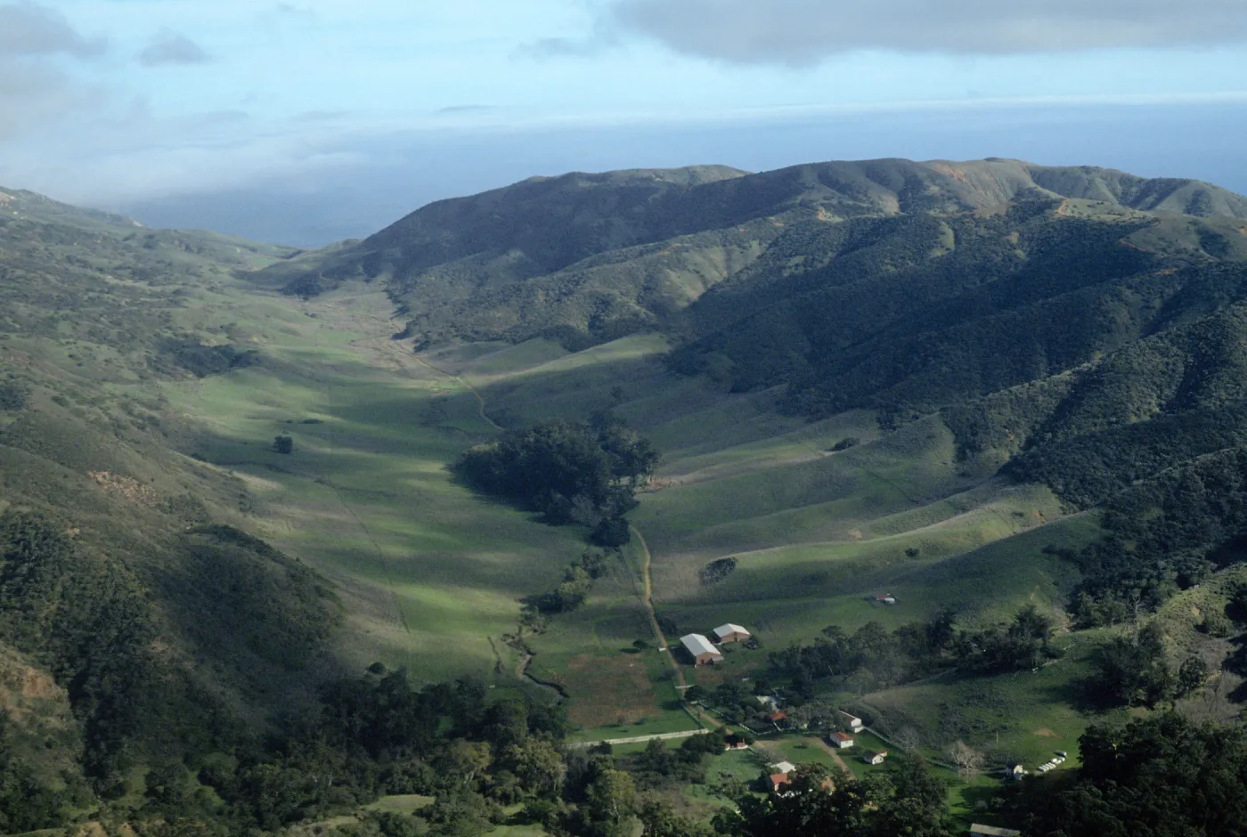 ranch & valley - looking East, Santa Cruz Island