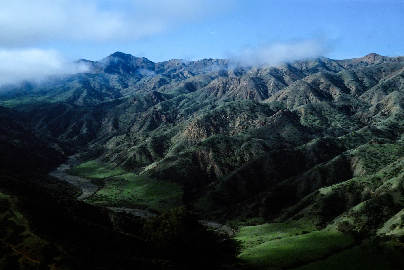 Central Valley, looking West toward Diablo & Portezuela, Santa Cruz Island
