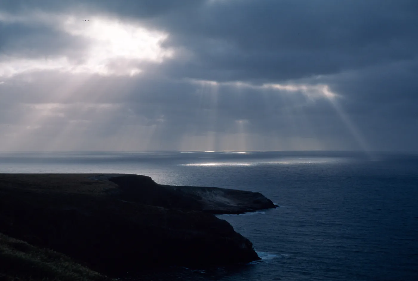 Santa Barbara Island, Sunbeams over Webster Point