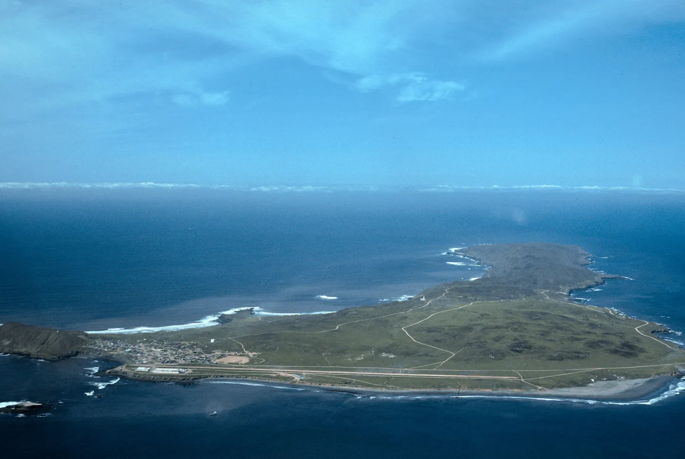 Natividad Island, S end of island, looking up spine