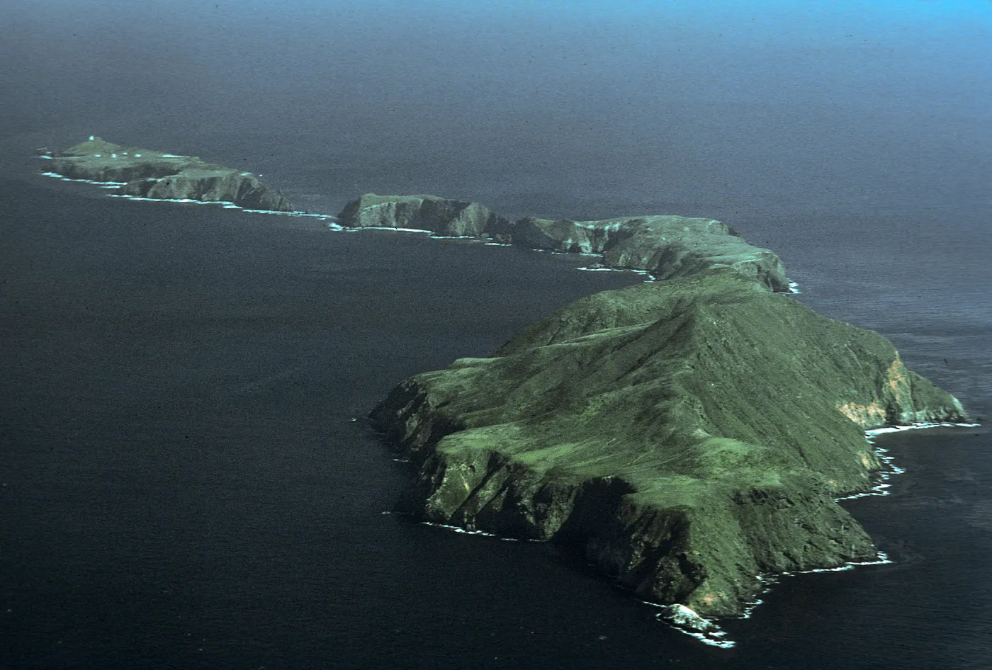 Anacapa Island from airplane