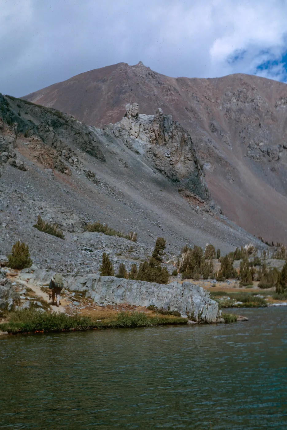 Neil on trail by Cooney Lake, Mono County, 8/29