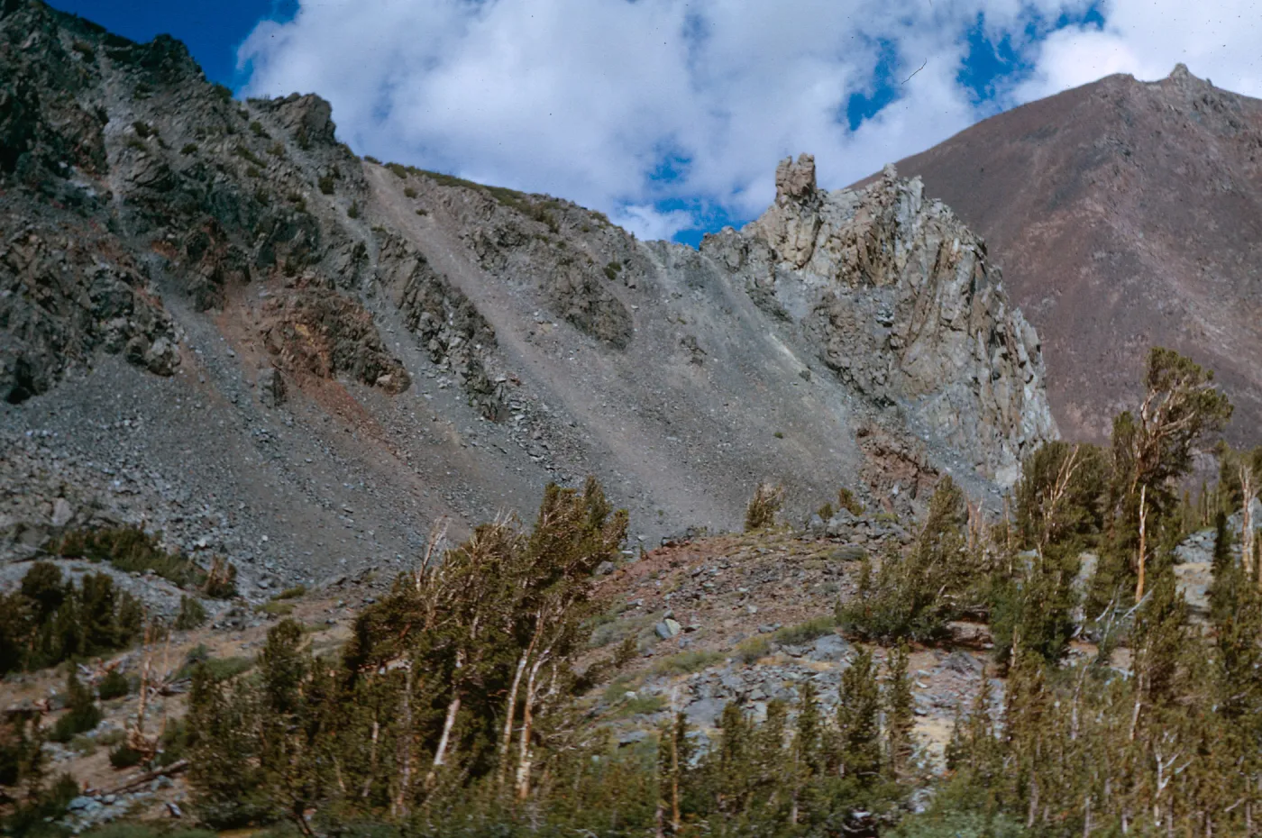 trail of West Cooney Lake & Frog Lakes, Mono County, 8/29/1966