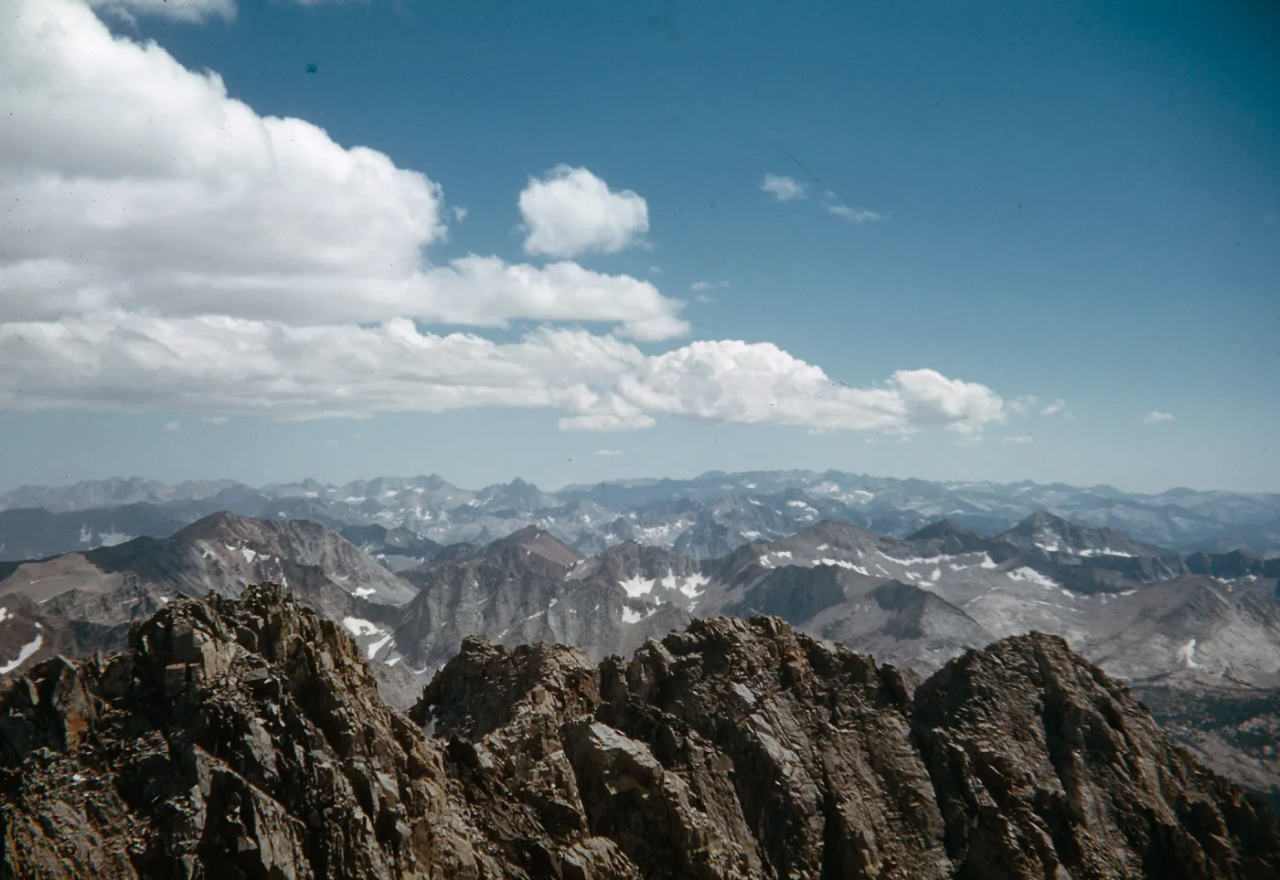 approx. NW from summit of Split Mountain, Sierra Nevada, Inyo and Fresno Counties
