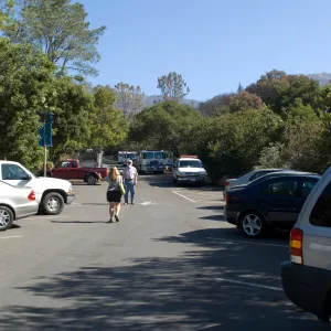 Fire Vehicles in the SBBG Parking Lot after the Jesusita Fire