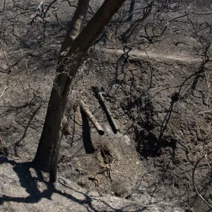 Pritchett Trail drainage after the Jesusita Fire