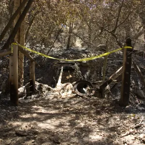 Campbell Bridge after the Jesusita Fire