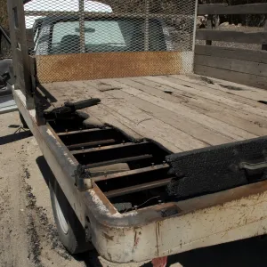 Garden truck burned at the Gane House site, after the Jesusita Fire