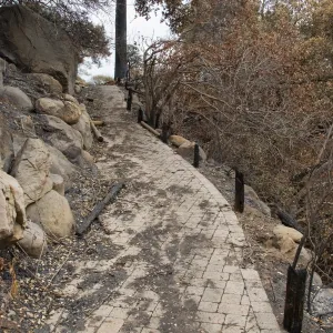 Campbell Trail, after the Jesusita Fire
