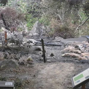 Home Demonstration Deck, after the Jesusita Fire