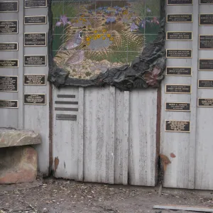 Santa Barbara Botanic Garden after the Jesusita Fire. Information Kiosk