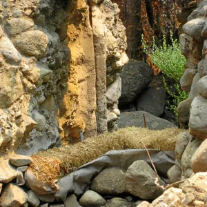 Channelization of Mission Creek above Mission Dam after Jesusita Fire