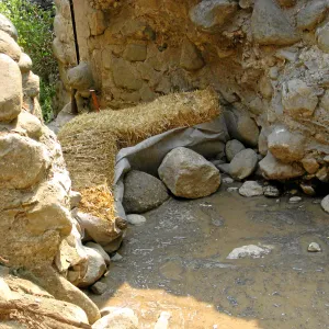 Channelization of Mission Creek above Mission Dam after Jesusita Fire
