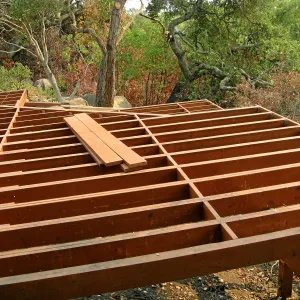 Reconstruction of Home Demonstration Garden deck after Jesusita Fire