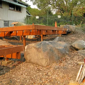 Reconstruction of Home Demonstration Garden deck after Jesusita Fire