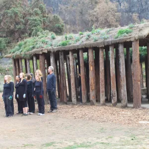 Art from the Ashes Dancers with Herb Parker's Haven Laborinth