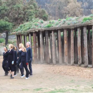 Art from the Ashes Dancers with Herb Parker's Haven Laborinth