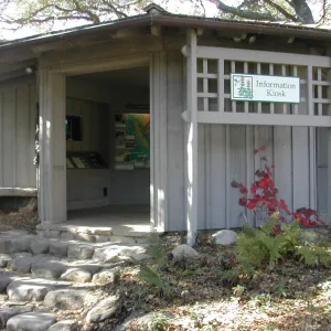 Information Kiosk, stone steps