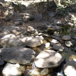 Lower Mission Creek crossing, Canyon Trail, Mission Canyon