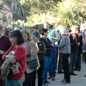 people in line for Carol Bornstein book signing
