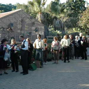 people in line for Carol Bornstein book signing