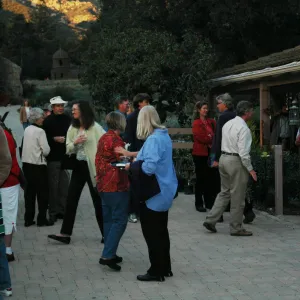 Carol Bornstein book signing in the Courtyard