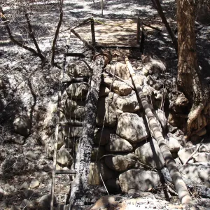 Campbell Bridge, after the Jesusita Fire