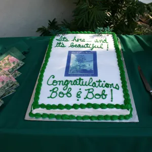 the cake, Trees of Santa Barbara book signing 2005