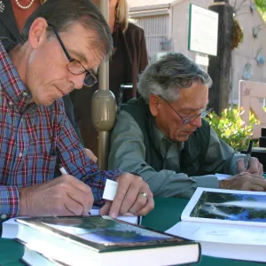 Robert Muller and Bob Haller, Trees of Santa Barbara book signing 2005