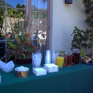 refreshment table, Fall Plant Sale, 2005