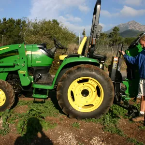 Dave Kershaw, new tractor