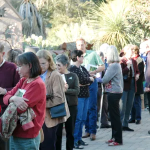 waiting in line, California Native Plants for the Garden, book signing event